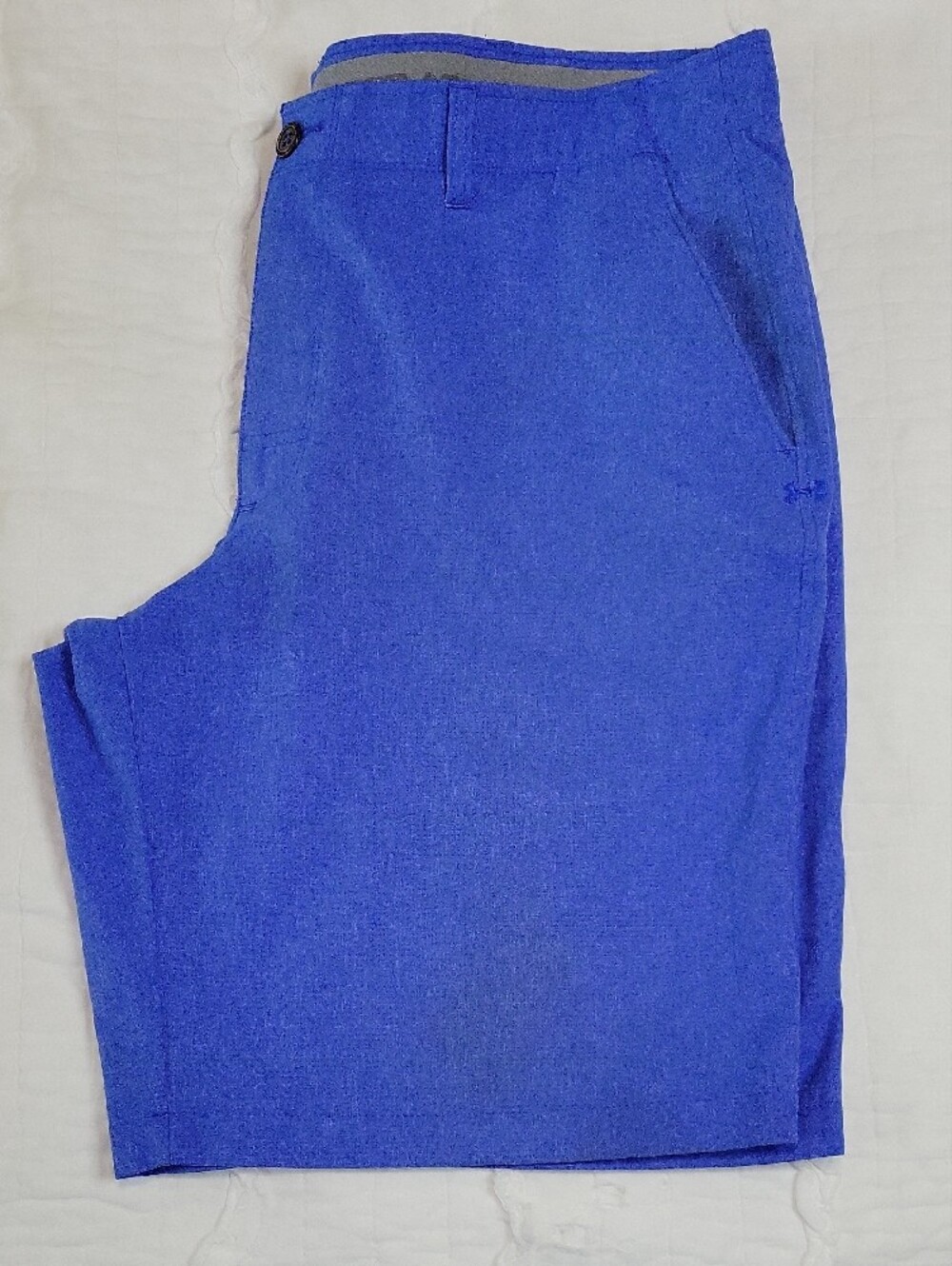 UA Performance Golf Shorts 40 Loose Fit Blue Heathered Like New